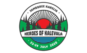 Kuvassa Jamboree Karelia logo